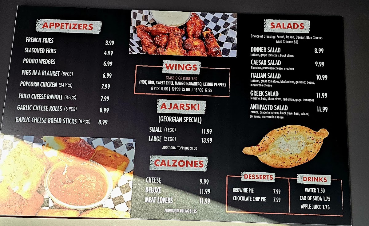 Menu Ameci Pizza Kitchen - Burbank-1